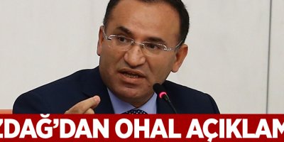 Bozdağ’dan OHAL açıklaması