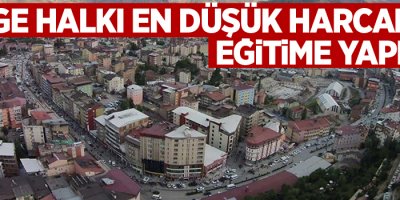 Bölge Halkı En Düşük Harcamayı Eğitime Yapıyor