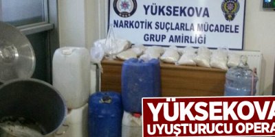 Yüksekova'da uyuşturucu operasyonu
