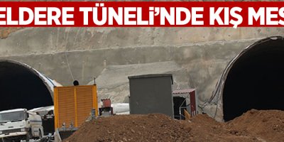 Güzeldere Tüneli’nde kış mesaisi