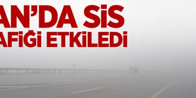 Van'da sis trafiği etkiledi