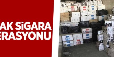 10 bin 120 paket kaçak sigara ele geçirildi