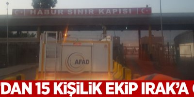 Van’dan 15 kişilik ekip Irak’a gitti