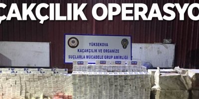 Hakkari’de kaçakçılık operasyonu