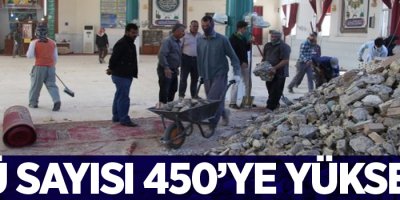 Depremde can kaybı 450'ye yükseldi