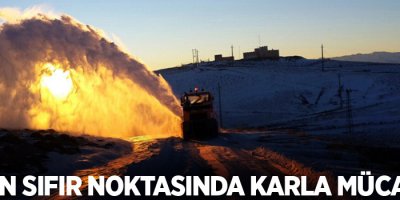 Sınırın sıfır noktasında karla mücadele