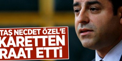 Demirtaş Necdet Özel'e hakaretten beraat etti