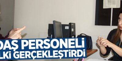 VEDAŞ personeli bir ilki gerçekleştirdi
