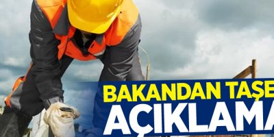 Bakandan Taşeron açıklaması