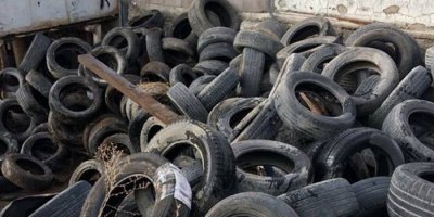 Atık lastikler geri dönüşüm için toplanıyor