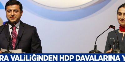 Ankara Valiliğinden HDP davalarına yasak
