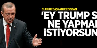 Erdoğan: 'Ey Trump sen ne yapmak istiyorsun