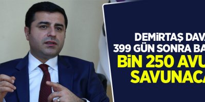 Demirtaş davası 399 gün sonra başlıyor: Bin 250 avukat savunacak