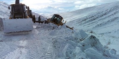Karla mücadele ekiplerini zor anları