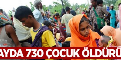 Bir ayda 730 çocuk öldürüldü