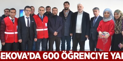 Yüksekova’da bin 600 öğrenciye yardım