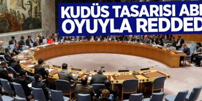 Kudüs tasarısı ABD'nin oyuyla reddedildi