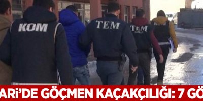 Hakkari’de göçmen kaçakçılığı: 3’ü askeri personel 7 gözaltı