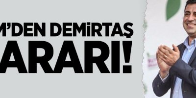 AYM'den Demirtaş kararı