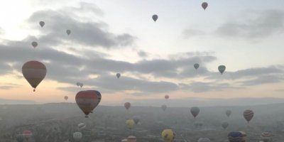 Kapadokya’da son yılların balon uçuş rekoru kırıldı