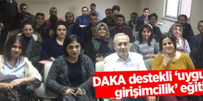 Hakkari'de DAKA destekli ‘uygulamalı girişimcilik’ eğitimi