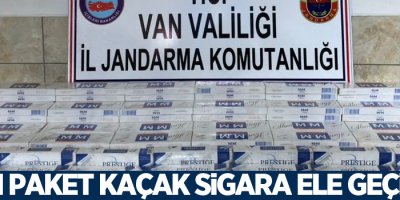 15 bin paket kaçak sigara ele geçirildi