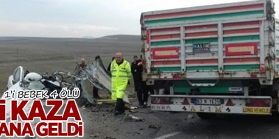 Feci kaza: 1'i bebek 4 ölü, 1 yaralı