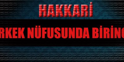 Hakkari Erkek Nüfusunda Birinci