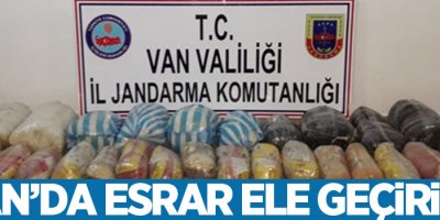 Van’da 96 kilo 526 gram esrar ele geçirildi