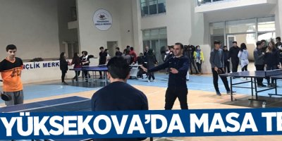 Yüksekova’da Masa Tenisi Müsabakaları yapıldı