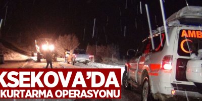 Yüksekova'da kalp hastası kadın 4 saatte kurtarıldı