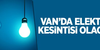 Van’da elektrik kesintisi