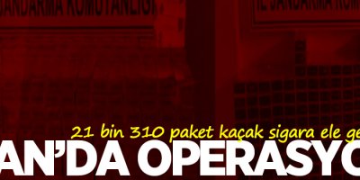 Van'da 21 bin 310 paket kaçak sigara ele geçirildi