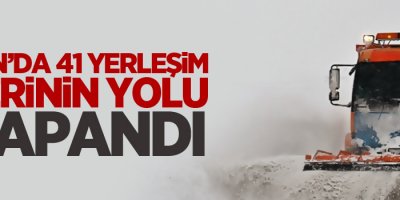 Van’da 41 yerleşim yerinin yolu kapandı