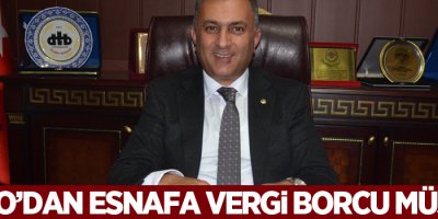 YÜTSO’dan esnafa vergi borcu müjdesi