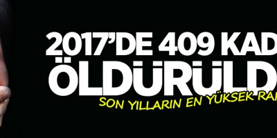2017'de 409 kadın öldürüldü