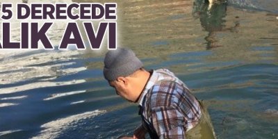 Eksi 5 derecede balık avı