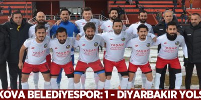 Yüksekova Belediyespor: 1 - Diyarbakır Yolspor: 1