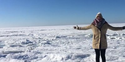 ABD'de okyanus dondu