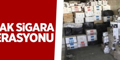 Van’da kaçak sigara operasyonu