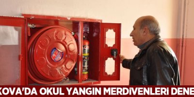 Yüksekova'da Okul Yangın Merdivenleri Denetlendi