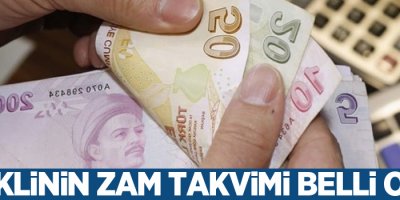 Emeklinin zam takvimi belli oldu