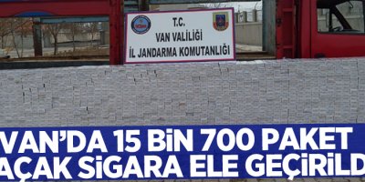 Van’da 15 bin 700 paket kaçak sigara ele geçirildi
