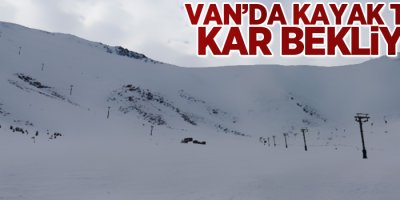 Van'da Kayak Tesisi kar bekliyor