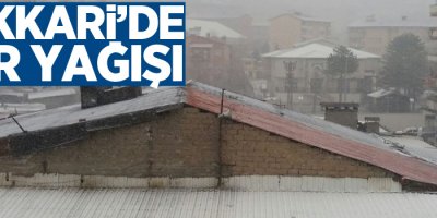 Hakkari’de kar yağışı ve sis
