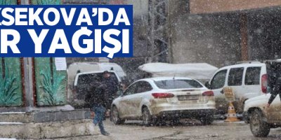 Yüksekova’da kar yağışı