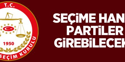 YSK seçime girebilecek partileri açıkladı