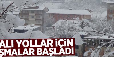 Kapalı 18 köy, 54 mezra yolunda çalışma başlatıldı