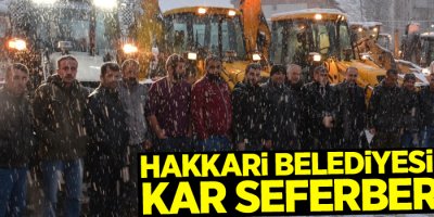 Hakkari Belediyesinden kar seferberliği