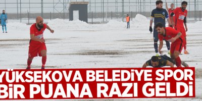 Yüksekova Belediye Spor bir puana razı geldi
